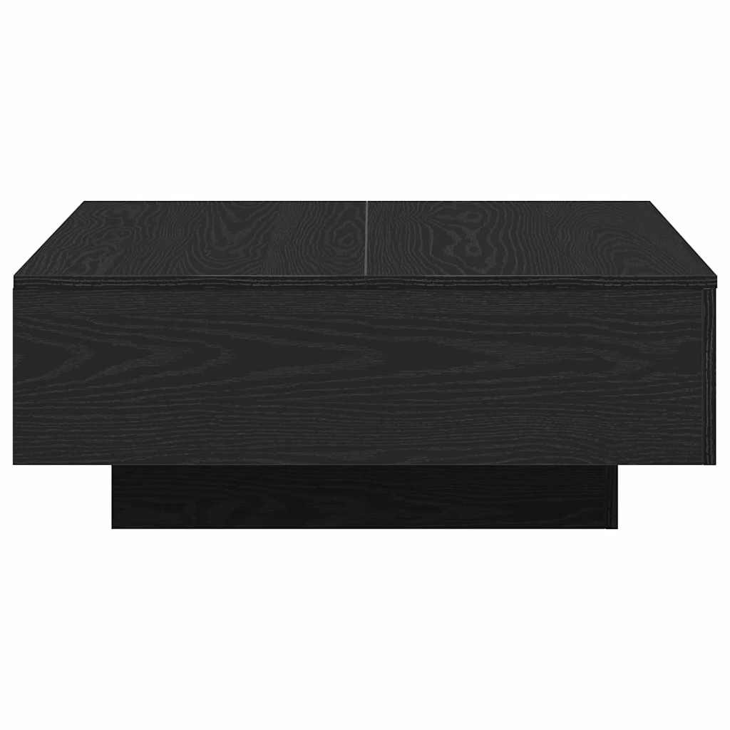Coffee Table Black oak 80 x 80 x 31 cm Engineered wood
