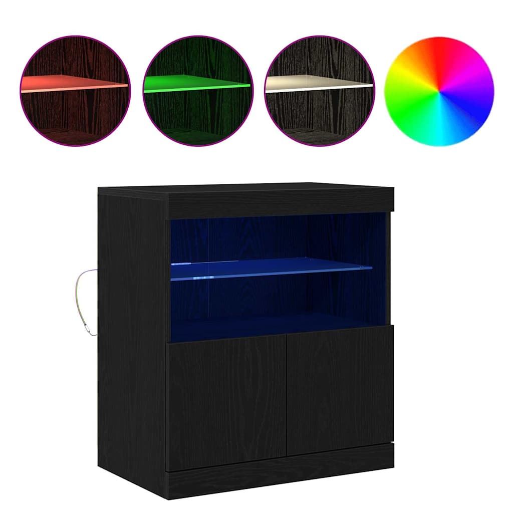 Sideboard Black 60 x 37 x 67 cm Engineered wood