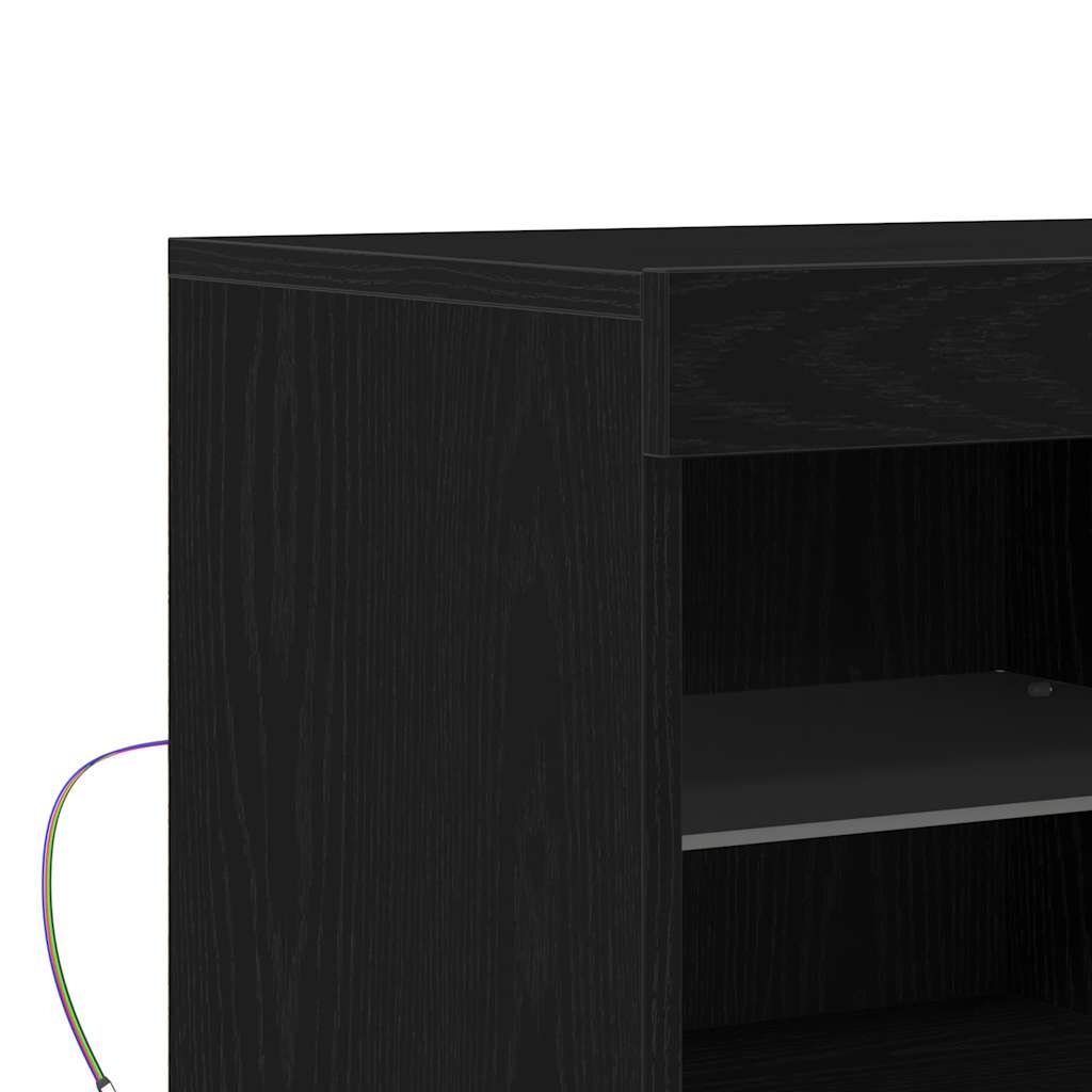 Sideboard Black 81 x 37 x 67 cm Engineered wood