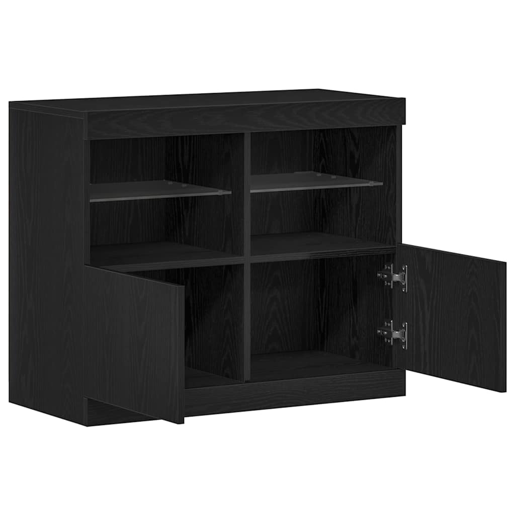 Sideboard Black 81 x 37 x 67 cm Engineered wood