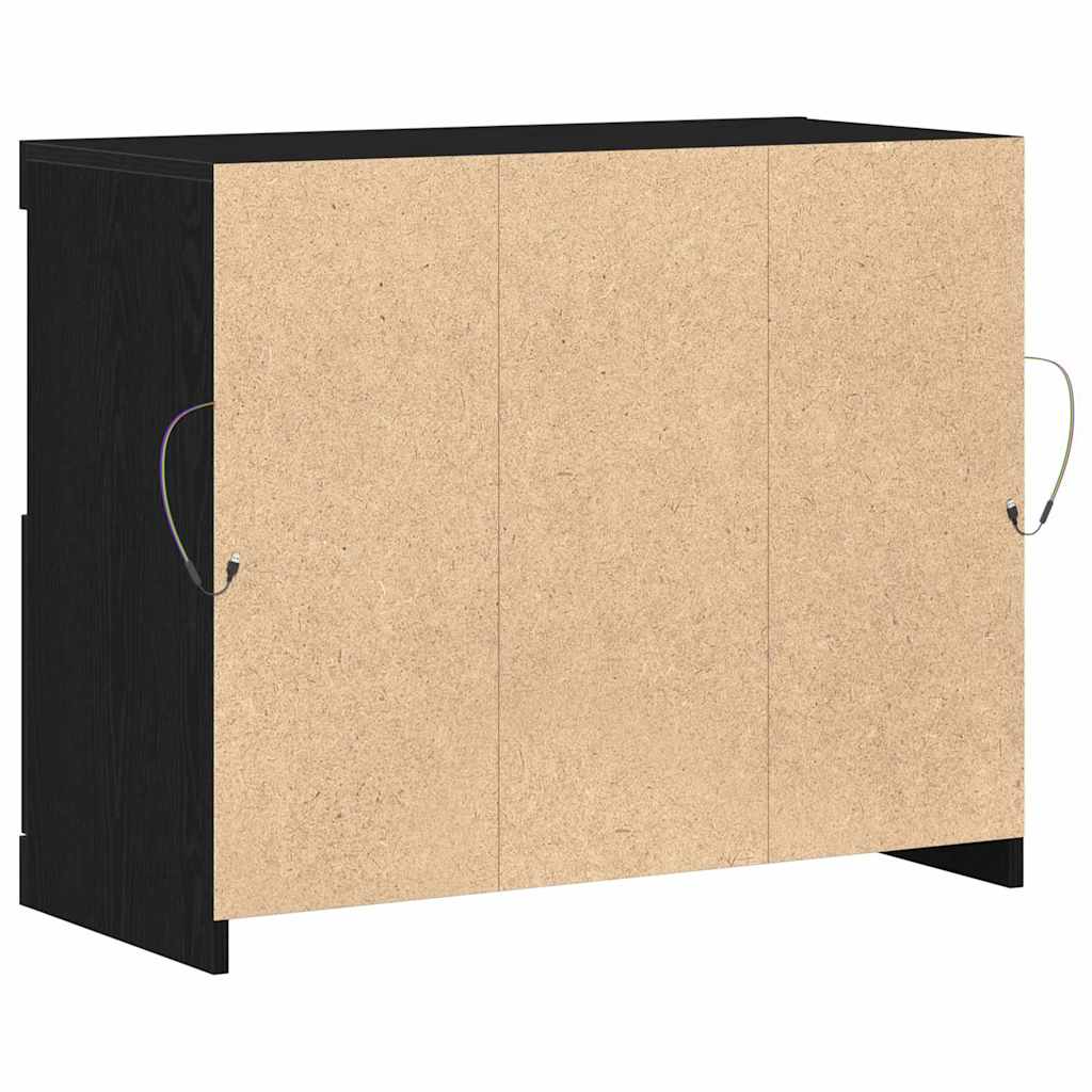Sideboard Black 81 x 37 x 67 cm Engineered wood