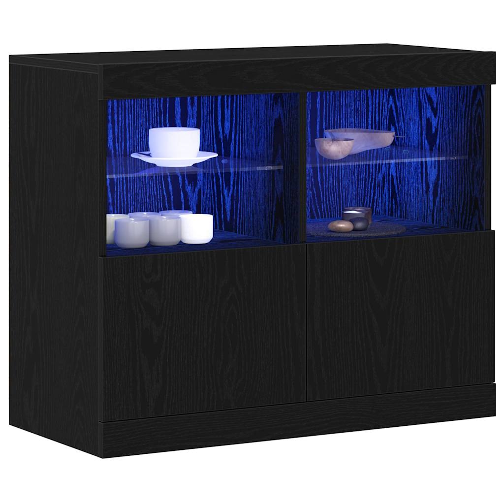 Sideboard Black 81 x 37 x 67 cm Engineered wood