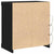 Sideboard Black Oak 60.5 x 37 x 67 cm Engineered Wood