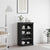 Sideboard Black Oak 60.5 x 37 x 100 cm Engineered Wood