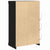 Sideboard Black Oak 60.5 x 37 x 100 cm Engineered Wood