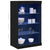 Sideboard Black Oak 60.5 x 37 x 100 cm Engineered Wood