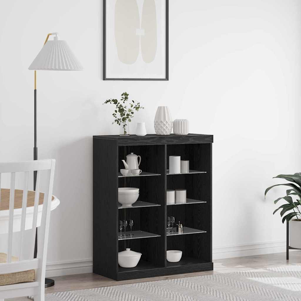 Sideboard Black oak 41 x 37 x 100 cm Engineered Wood