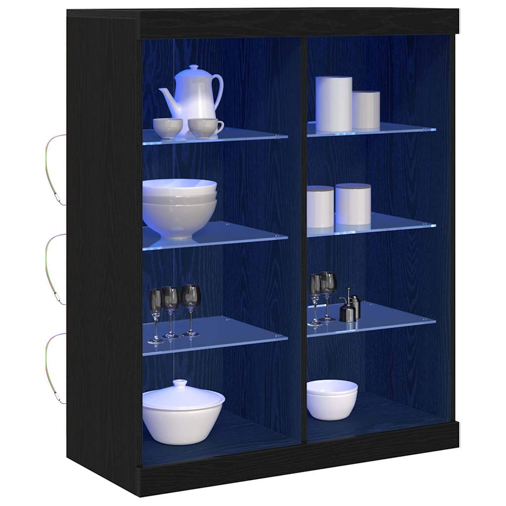 Sideboard Black oak 41 x 37 x 100 cm Engineered Wood