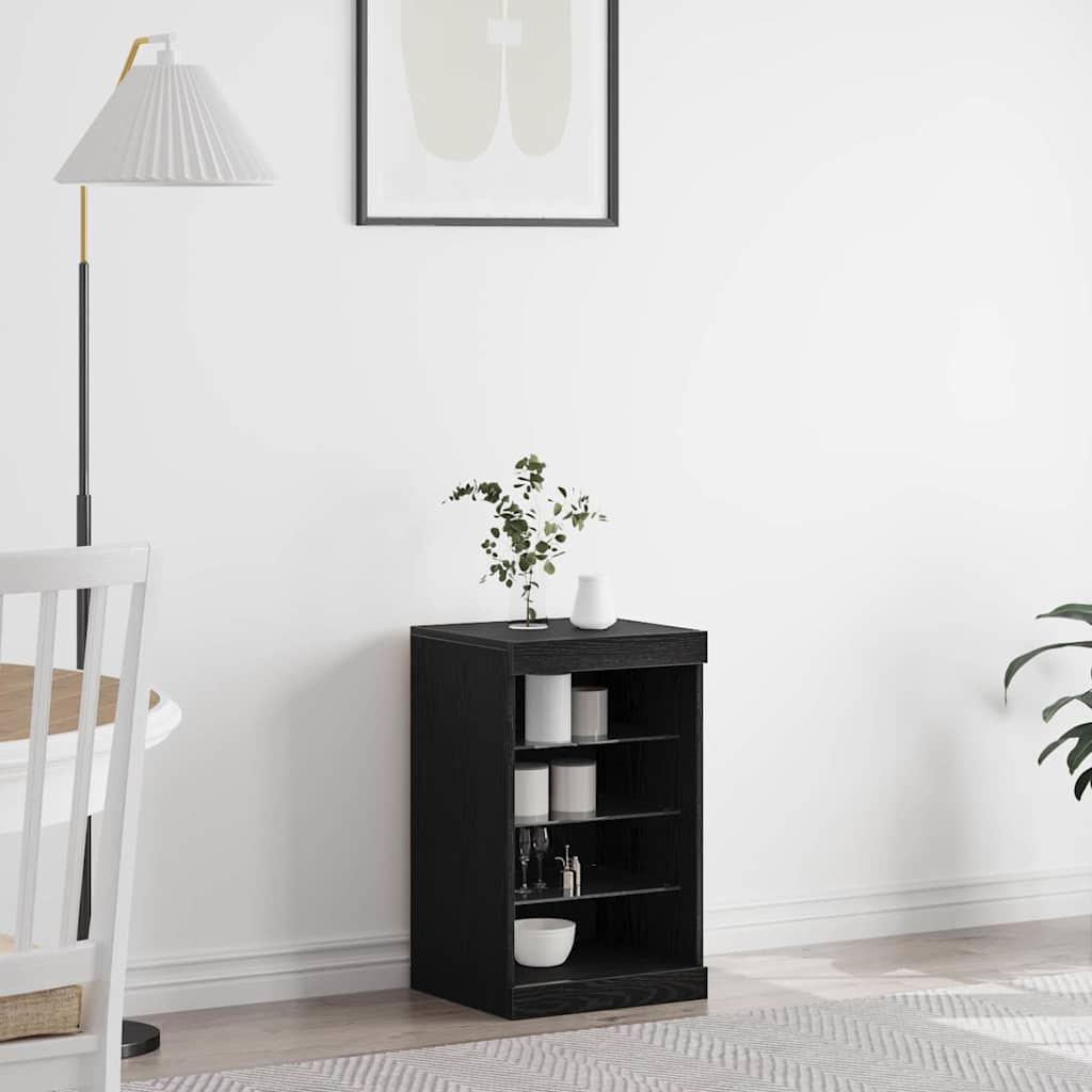 Sideboard Black Oak 41 x 37 x 67 cm Engineered Wood
