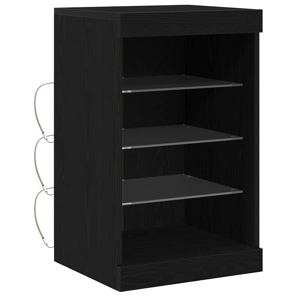 Sideboard Black Oak 41 x 37 x 67 cm Engineered Wood