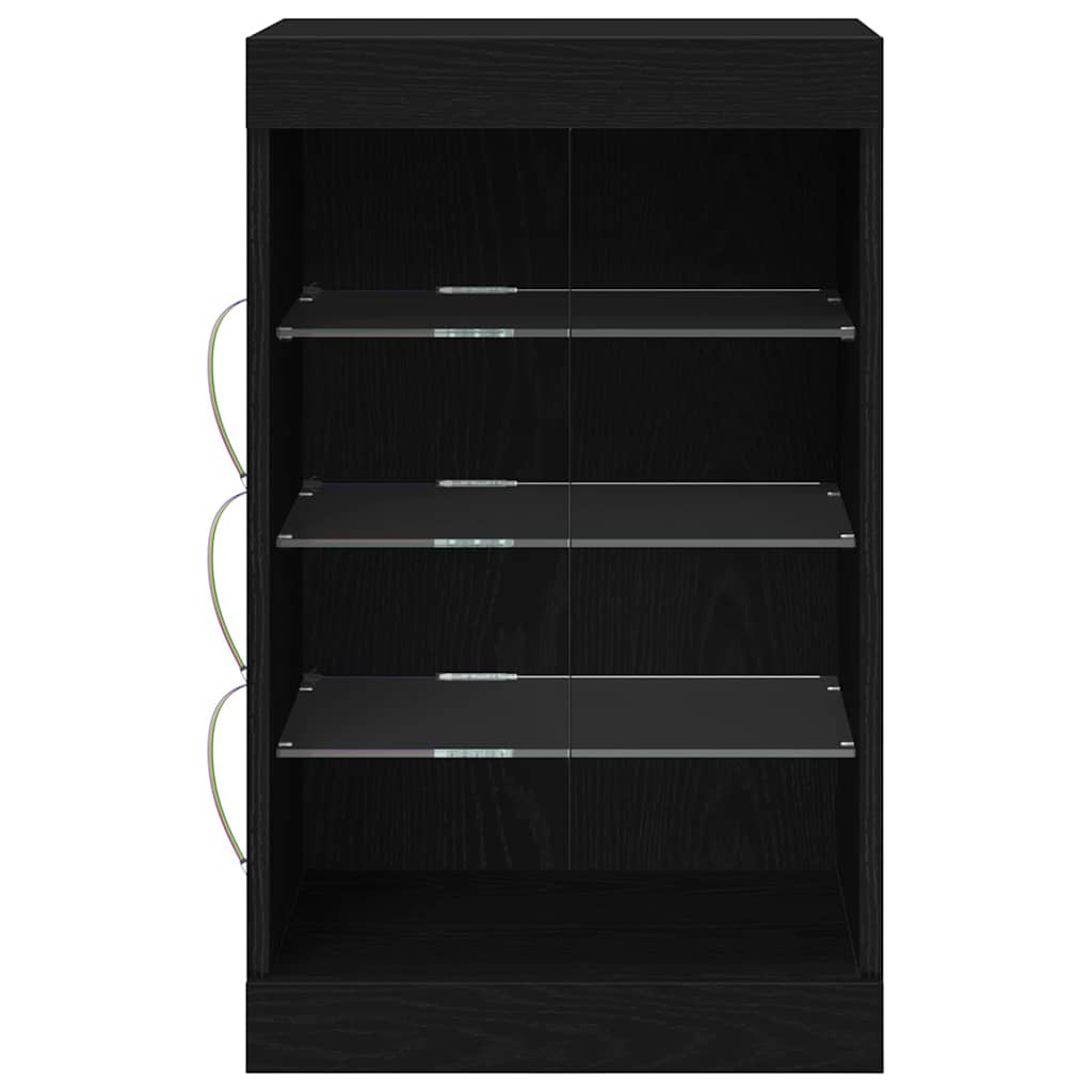 Sideboard Black Oak 41 x 37 x 67 cm Engineered Wood