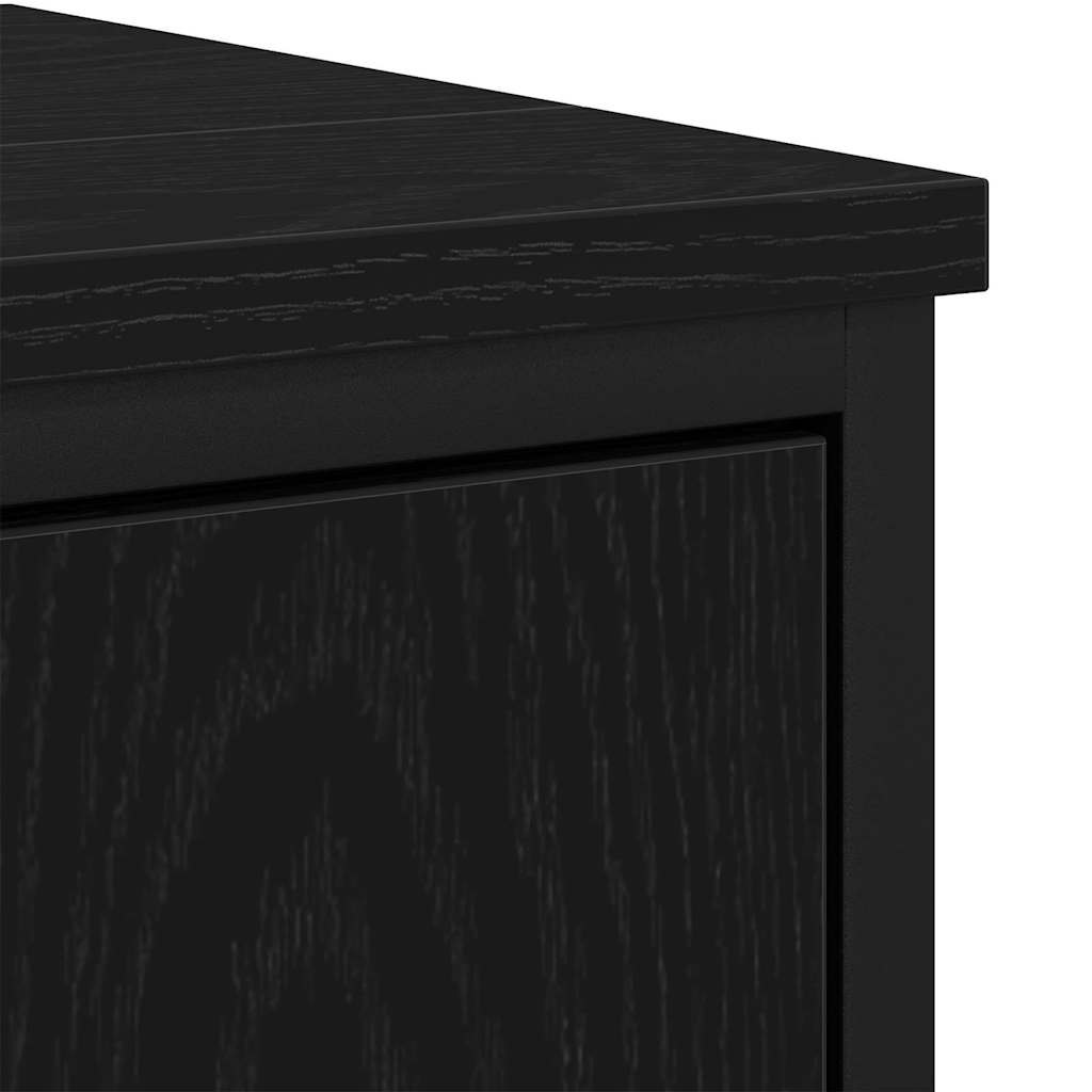 Bathroom Sink Cabinet Black Oak 60 x 30 x 60 cm Engineered Wood