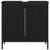 Bathroom Sink Cabinet Black oak 60 x 30 x 60 cm Engineered Wood