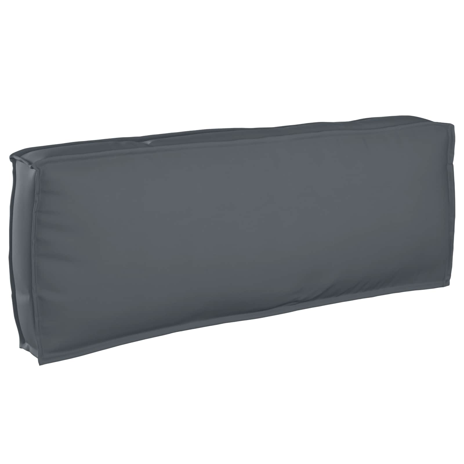 Cushion Oxford Fabric Anthracite 120 x 40 x 12 cm