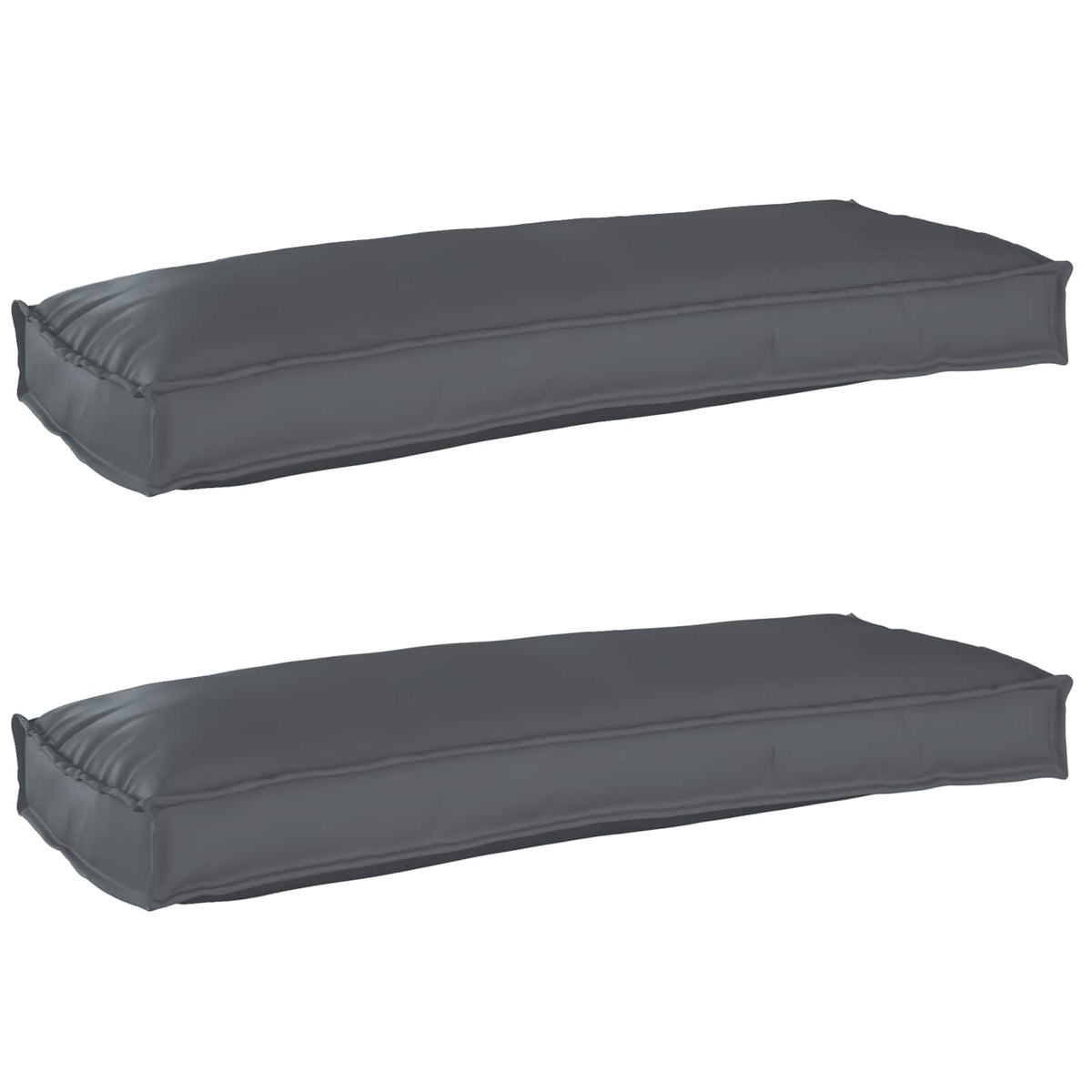 Pallet Cushion Set 2 pcs Anthracite 100 x 40 x 8 cm