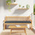 Pallet Cushion Set 2 pcs Anthracite 180 x 40 x 8 cm
