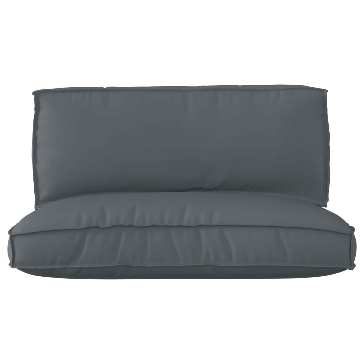 Pallet Cushion Set Oxford Fabric Anthracite 120 x 80 x 52 cm