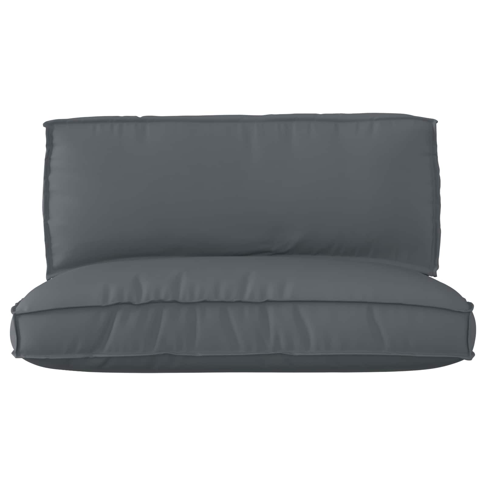 Pallet Cushion Set Oxford Fabric Anthracite 120 x 80 x 52 cm