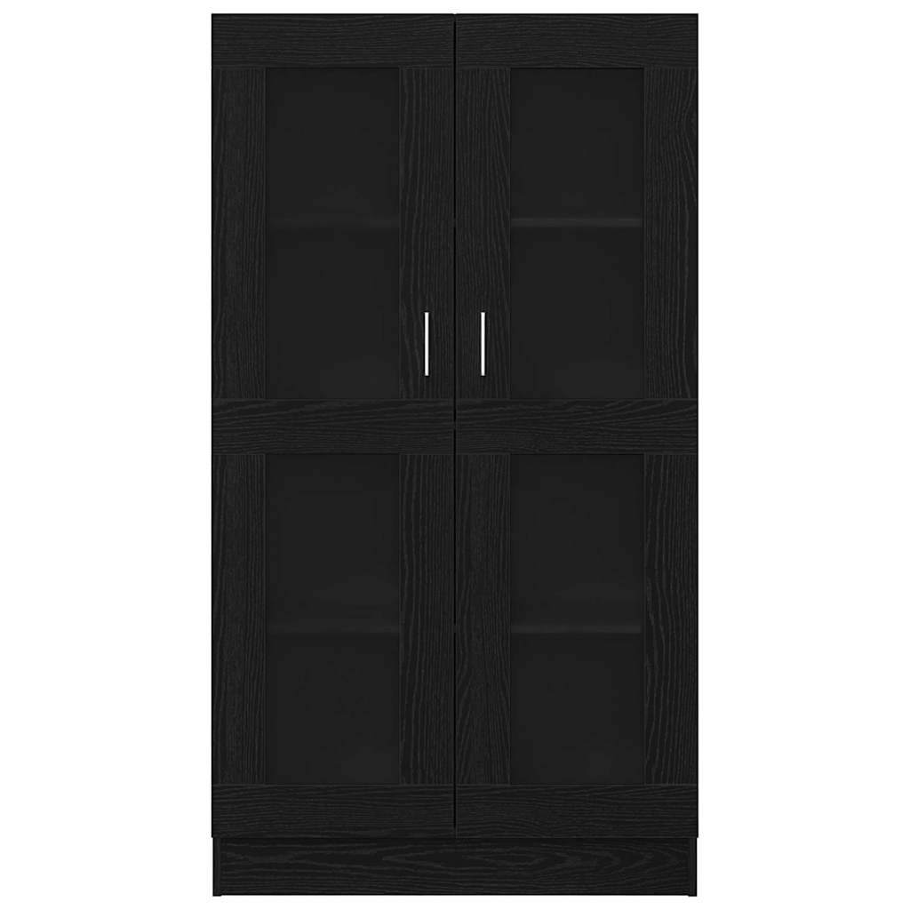 Book Cabinet Black Oak 82,5 x 30,5 x 150 cm Engineered Wood