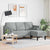 Sofa Set Light grey 173 x 131 x 67 cm Fabric