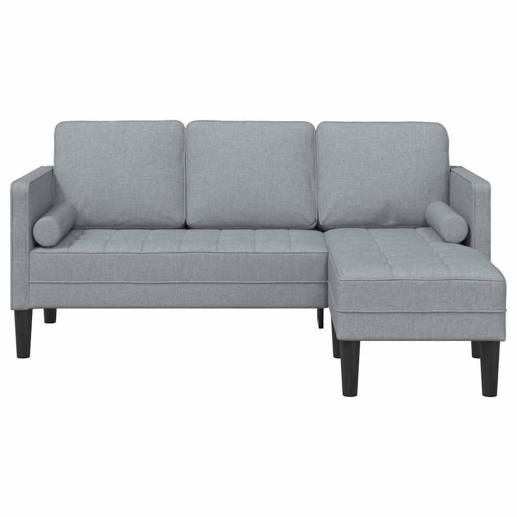 Sofa Set Light grey 173 x 131 x 67 cm Fabric