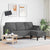 Sofa Set Dark Grey 173 x 131 x 67 cm Fabric