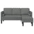 Sofa Set Dark Grey 173 x 131 x 67 cm Fabric