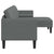 Sofa Set Dark Grey 173 x 131 x 67 cm Fabric