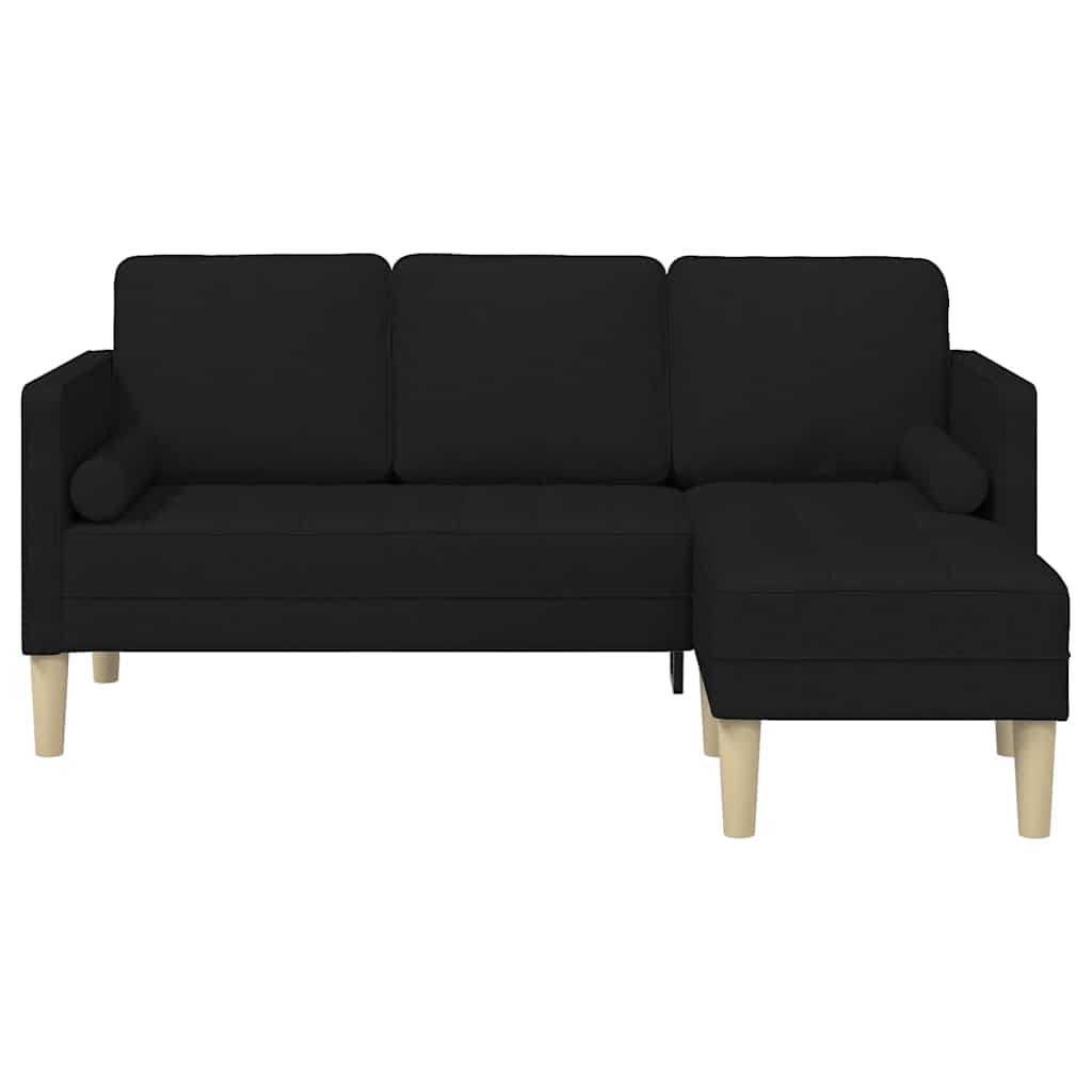 Sofa Set Black 173 x 131 x 67 cm Fabric