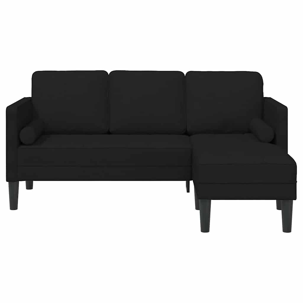 Sofa Set Black 173 x 131 x 67 cm Fabric