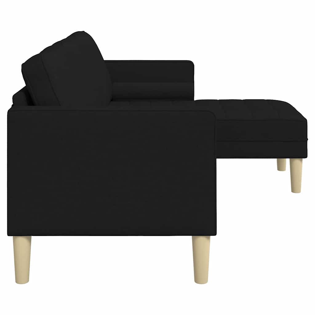 Sofa Set Black 173 x 131 x 67 cm Fabric