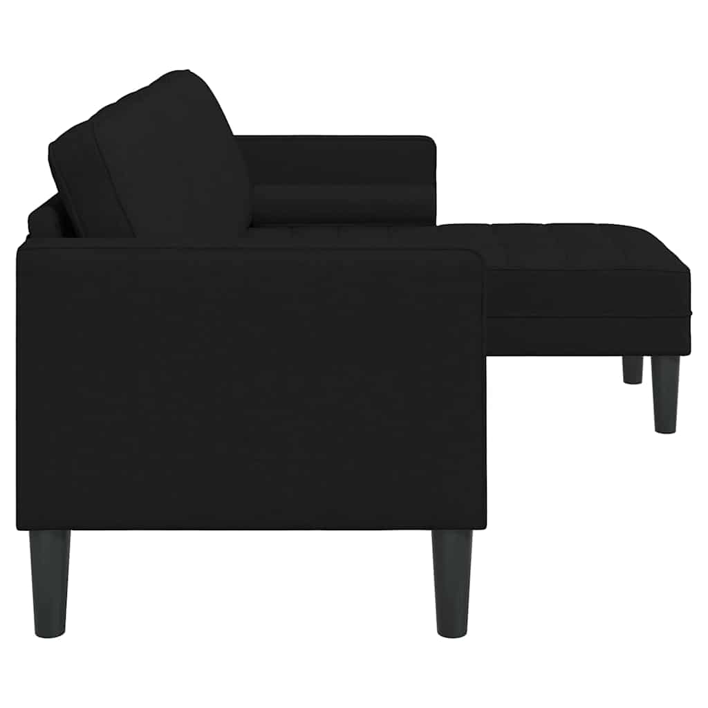 Sofa Set Black 173 x 131 x 67 cm Fabric