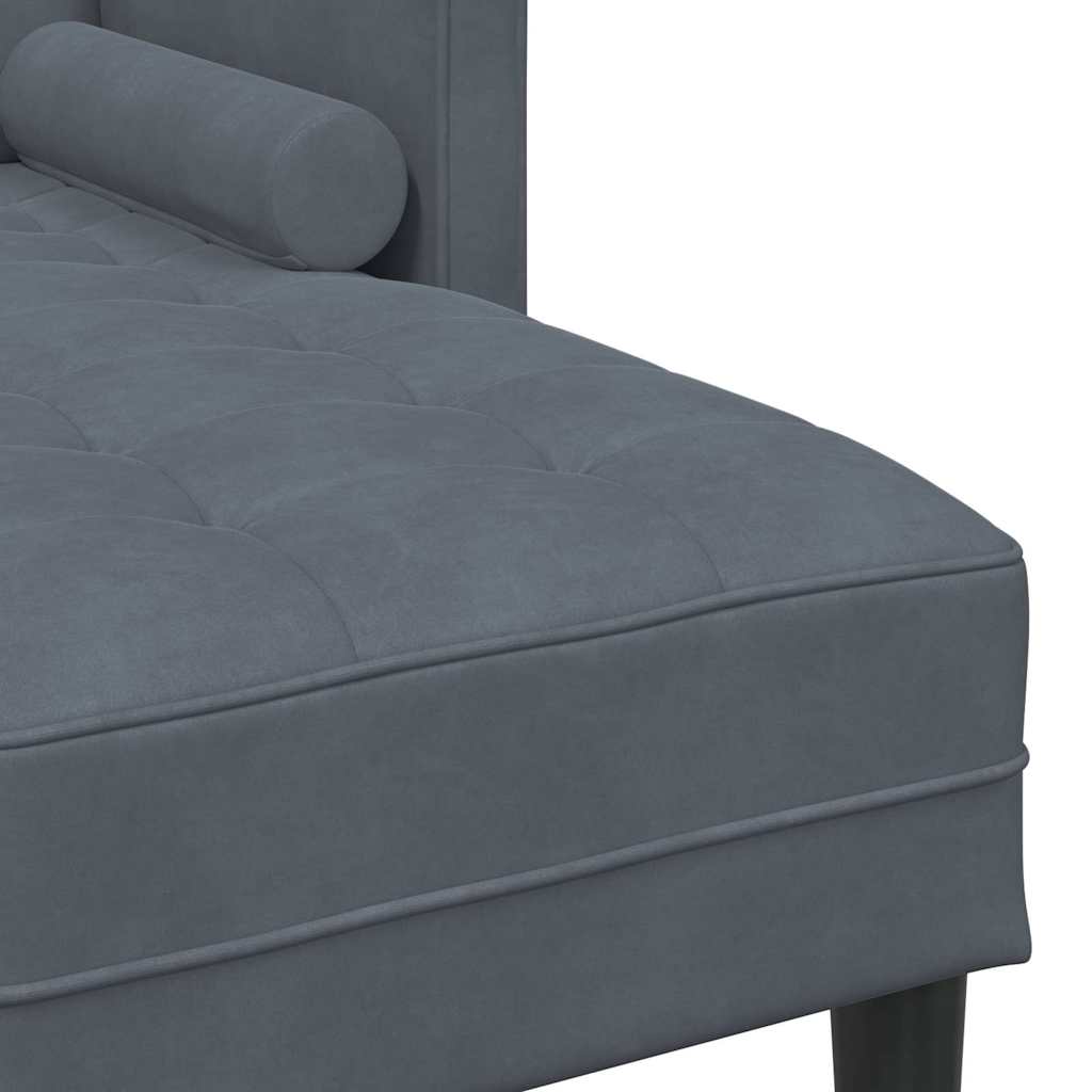 Sofa Set Dark grey 173 x 131 x 67 cm Velvet