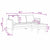Sofa Set Black 173 x 131 x 67 cm Velvet