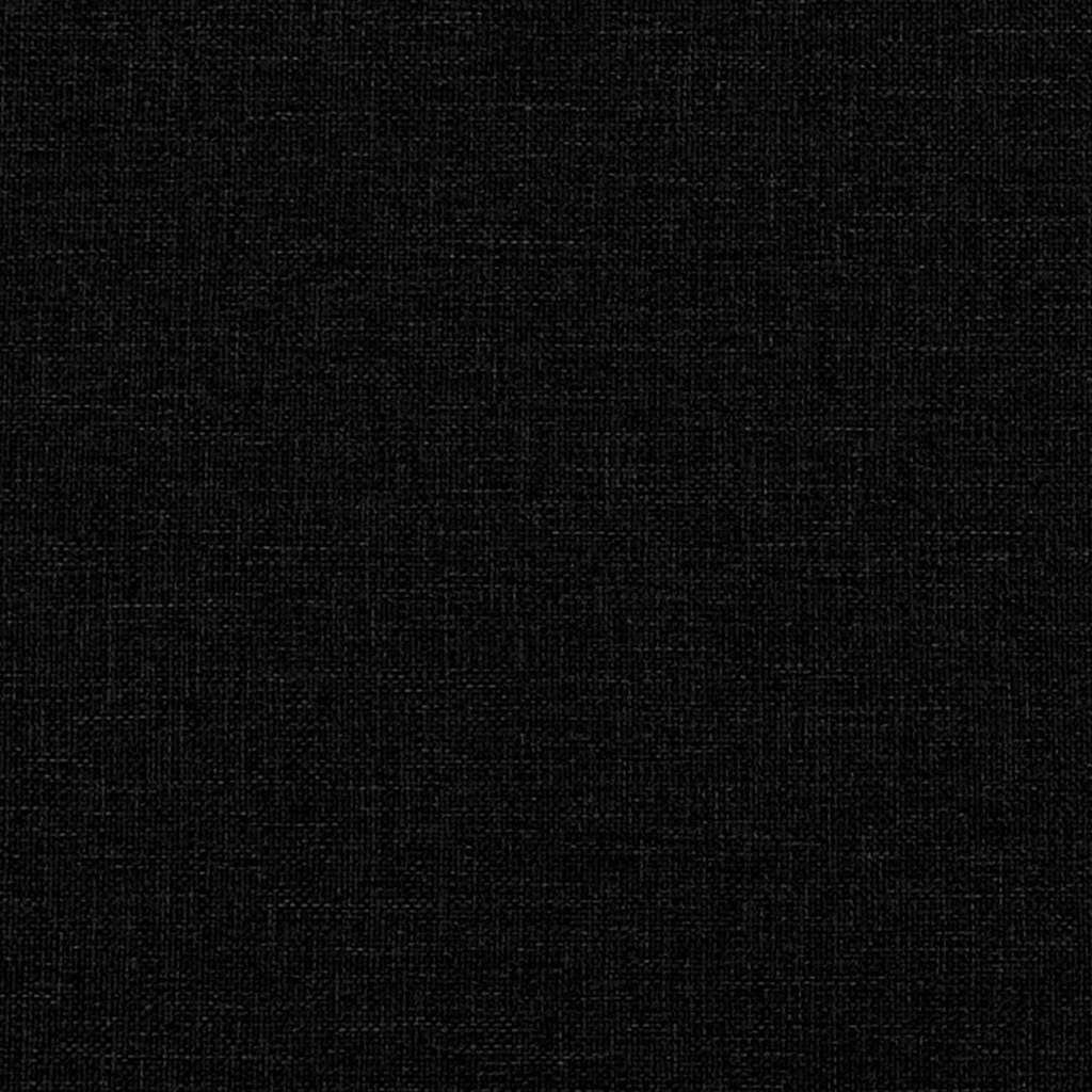 Bench with Cushion Black 113 x 57 x 39 cm Fabric