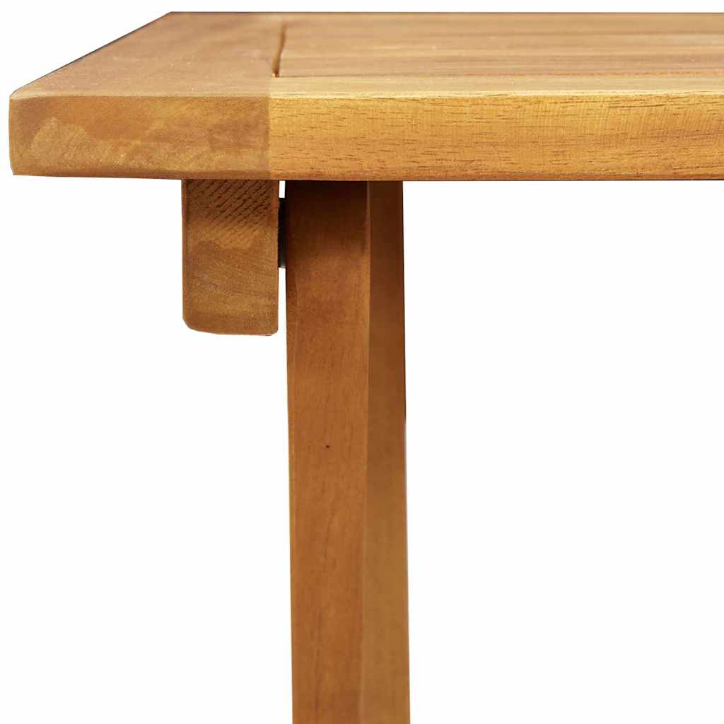Garden Table Folding Natural 60 x 60 x 72 cm Solid Acacia Wood