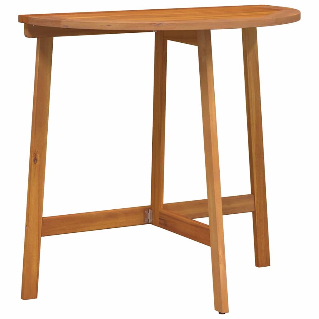 Bistro Set with Cushion 3 pcs Oil Natural Solid Acacia Wood
