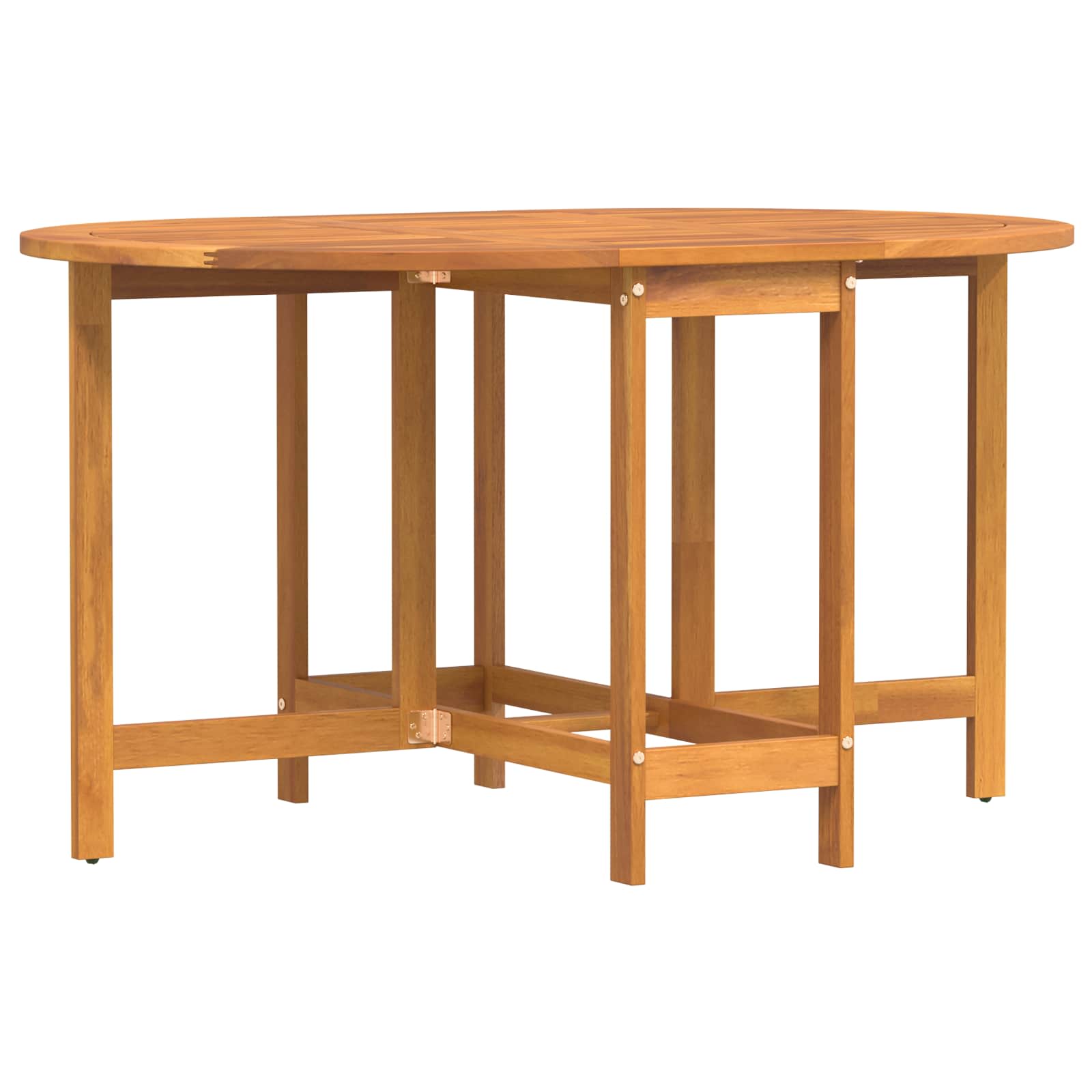 Garden Table Folding Brown 110 x 60 x 72 cm Solid Acacia Wood