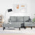 Sofa Set 2 pcs Light Grey 173 x 131 x 67 cm Fabric