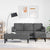 Sofa Set 2 pcs Dark grey 173 x 131 x 67 cm Fabric