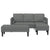 Sofa Set 2 pcs Dark grey 173 x 131 x 67 cm Fabric