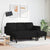 Sofa Set 2 pcs Black 173 x 131 x 67 cm Fabric