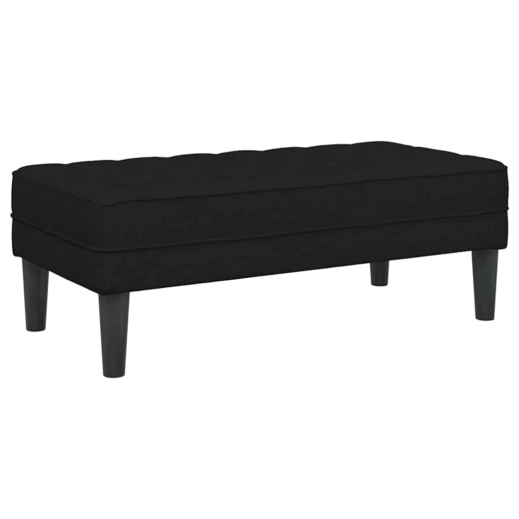 Sofa Set 2 pcs Black 173 x 131 x 67 cm Fabric