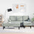 Sofa Set 2 pcs Light grey 173 x 131 x 67 cm Velvet