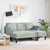 Sofa Set 2 pcs Light grey 173 x 131 x 67 cm Velvet