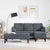 Sofa Set 2 pcs Dark grey 173 x 131 x 67 cm Velvet