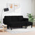 Sofa Set 2 pcs Black 173 x 131 x 67 cm Velvet