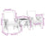 Garden Sofa Set with Cushion 3 pcs Brown Solid acacia wood