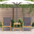 Garden Sofa Set with Cushion 3 pcs Brown Solid acacia wood