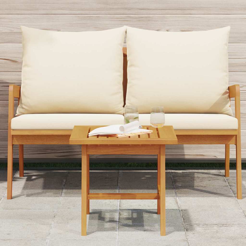 Side Table Oil Natural 45 x 45 x 40 cm Solid Acacia Wood